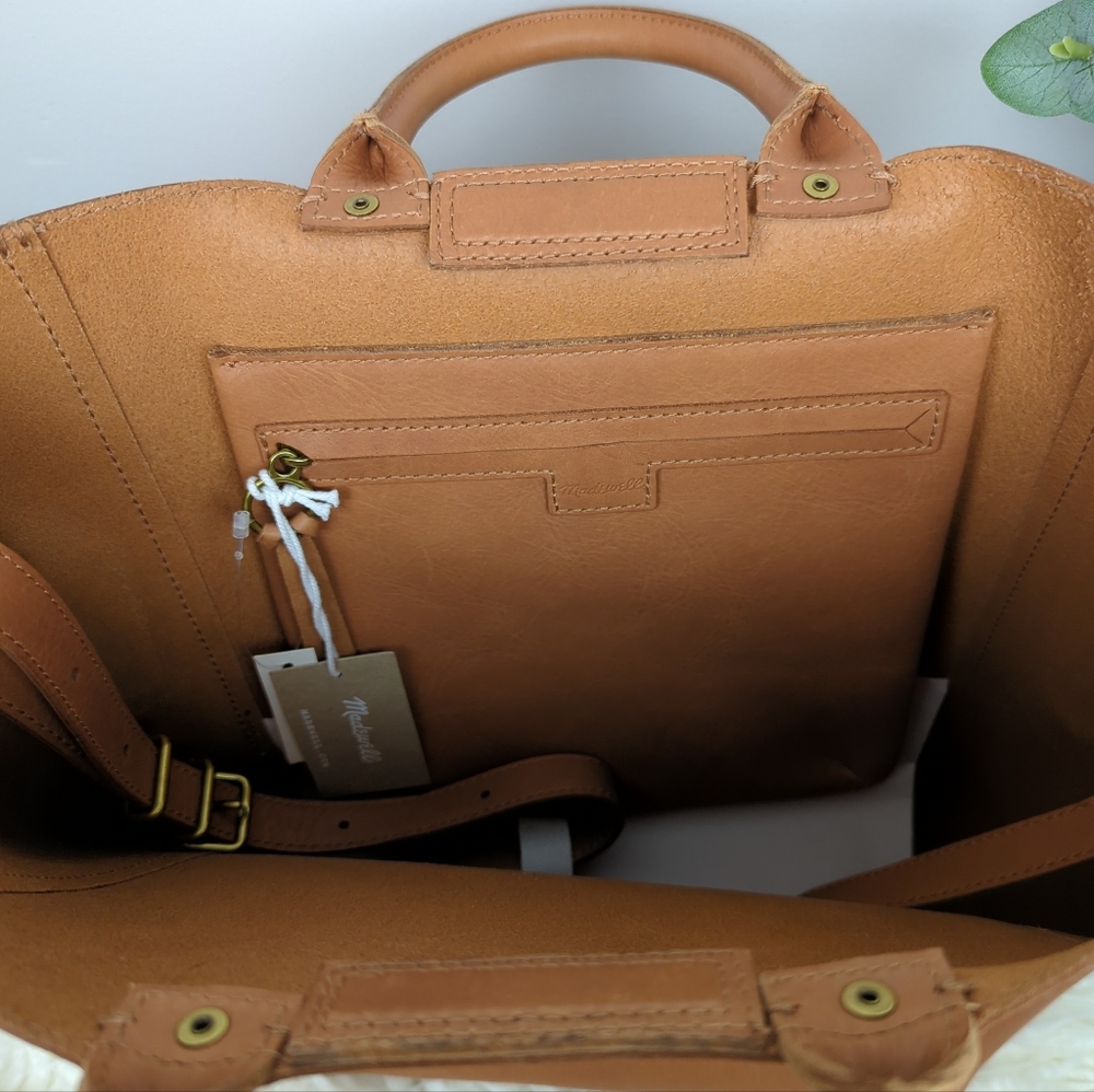❗SOLD❗ Madewell | The Abroad Tote | Desert Camel - Picture 7 of 14